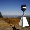 The trig at the summit of Mt. Richardson 1048 m