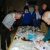 Admiring the day's collection (from left to right) Ron Freeston, Genevieve Gates